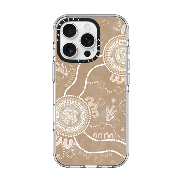 Krubi Creative x CASETiFY iPhone 16 Pro ケース クリア クリア ケース MagSafe対応 Ngura Camp