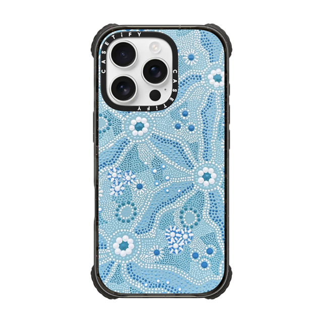 Krubi Creative x CASETiFY iPhone 16 Pro Case Nature,Fine Art Black ウルトラ インパクトケース MagSafe 対応 Nadyung (Water) - Aboriginal Art Mother's Day Krubi Creative x CASETiFY iPhone 16 Pro Case Nature,Fine Art Black ウルトラ インパクトケース MagSafe 対応 Nadyung (Water) - Aboriginal Art Mother's Day