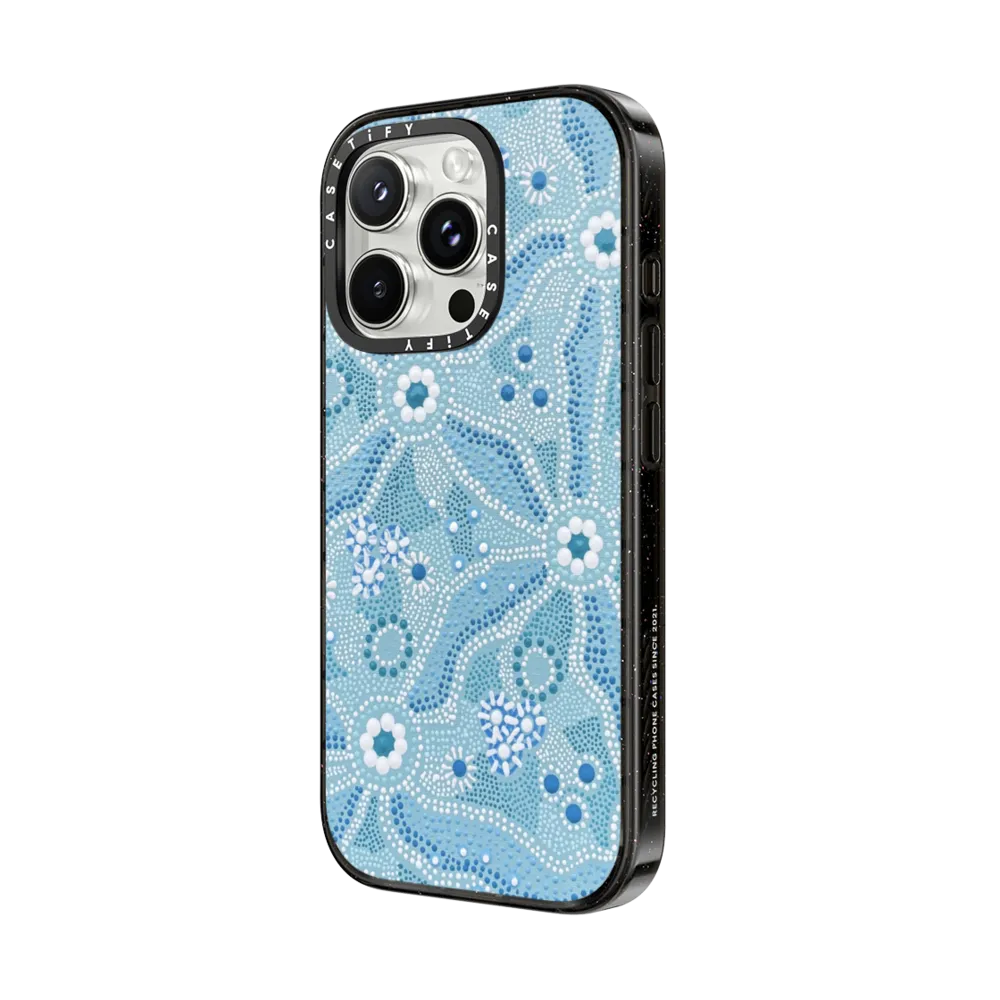 Impact iPhone 16 Pro Case MagSafe Compatible - Nadyung (Water) - Aboriginal Art