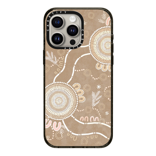 Krubi Creative x CASETiFY iPhone 15 Pro Max ケース ブラック インパクトケース Ngura Camp