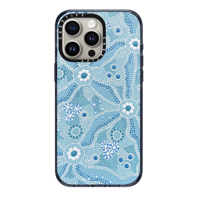 Krubi Creative x CASETiFY iPhone 15 Pro Max Case Nature,Fine Art Classic Blue Impact Case MagSafe Compatible Nadyung (Water) - Aboriginal Art Back to School Krubi Creative x CASETiFY iPhone 15 Pro Max Case Nature,Fine Art Classic Blue Impact Case MagSafe Compatible Nadyung (Water) - Aboriginal Art Back to School
