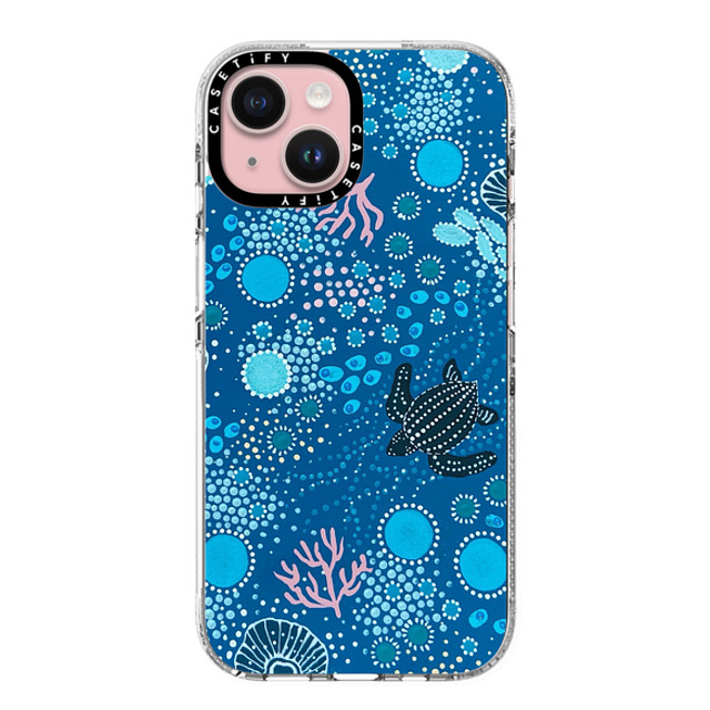 Krubi Creative x CASETiFY iPhone 15 ケース クリア クリア ケース MagSafe対応 Ocean is Calling