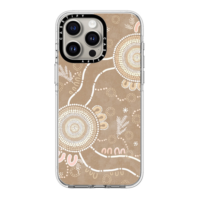 Krubi Creative x CASETiFY iPhone 15 Pro Max ケース クリア クリア ケース MagSafe対応 Ngura Camp