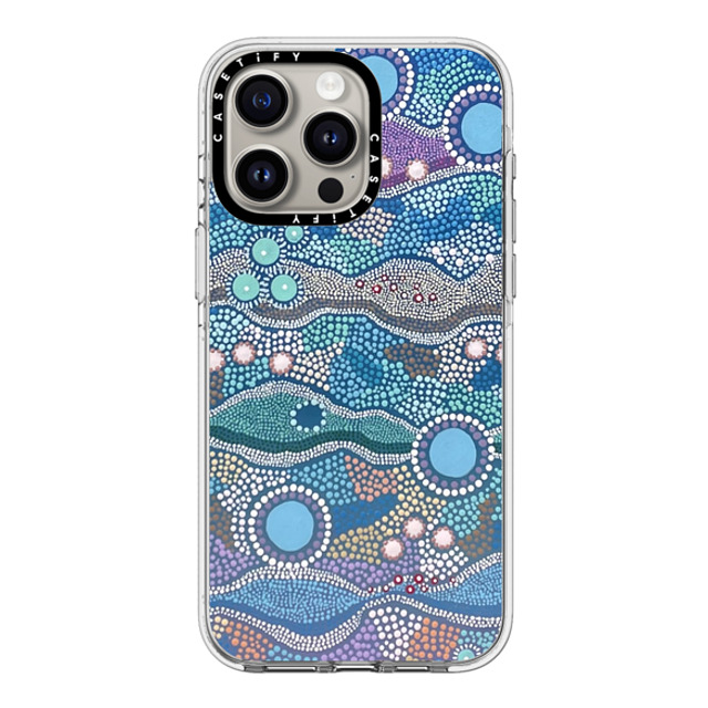 Krubi Creative x CASETiFY iPhone 15 Pro Max ケース クリア クリア ケース MagSafe対応 Wattamolla - Aboriginal Art