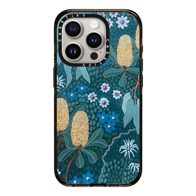 Krubi Creative x CASETiFY iPhone 15 Pro ケース ブラック インパクトケース Dhaura 'Earth'