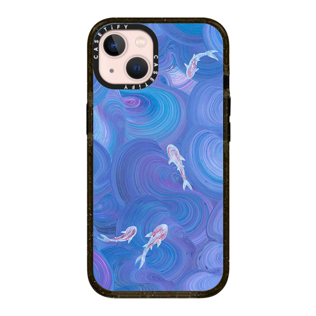 Katie Over x CASETiFY iPhone 13 ケース ブラック インパクトケース Koi in The Deep