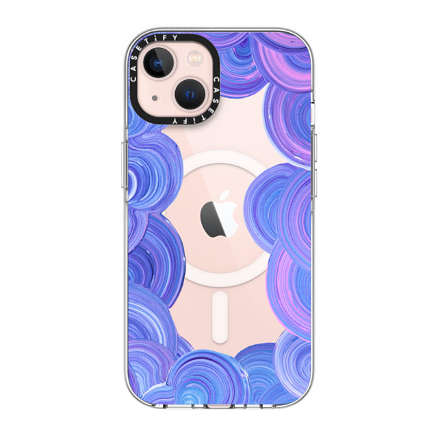 Katie Over x CASETiFY iPhone 13 ケース クリア クリア ケース MagSafe対応 Candy Swirl