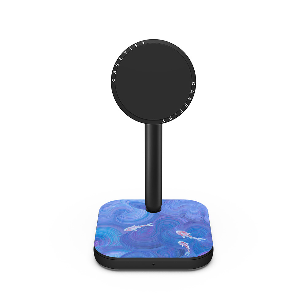 Katie Over x CASETiFY PowerThru 2-in-1 Charging Stand Rainbow,Abstract Matte Black 2-in-1 充電スタンド Koi in the Deep Back to School Katie Over x CASETiFY PowerThru 2-in-1 Charging Stand Rainbow,Abstract Matte Black 2-in-1 充電スタンド Koi in the Deep Back to School