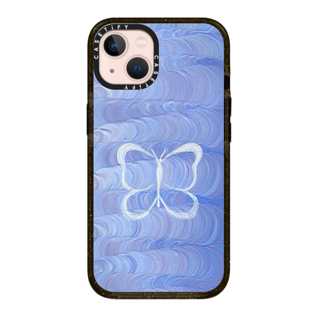 Katie Over x CASETiFY iPhone 13 ケース ブラック インパクトケース MagSafe対応 Flutter On By by Katie Over