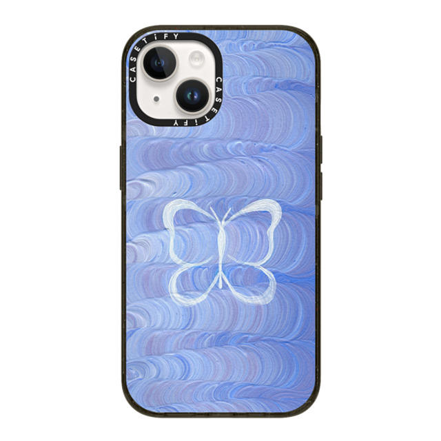 Katie Over x CASETiFY iPhone 14 ケース ブラック インパクトケース MagSafe対応 Flutter On By by Katie Over