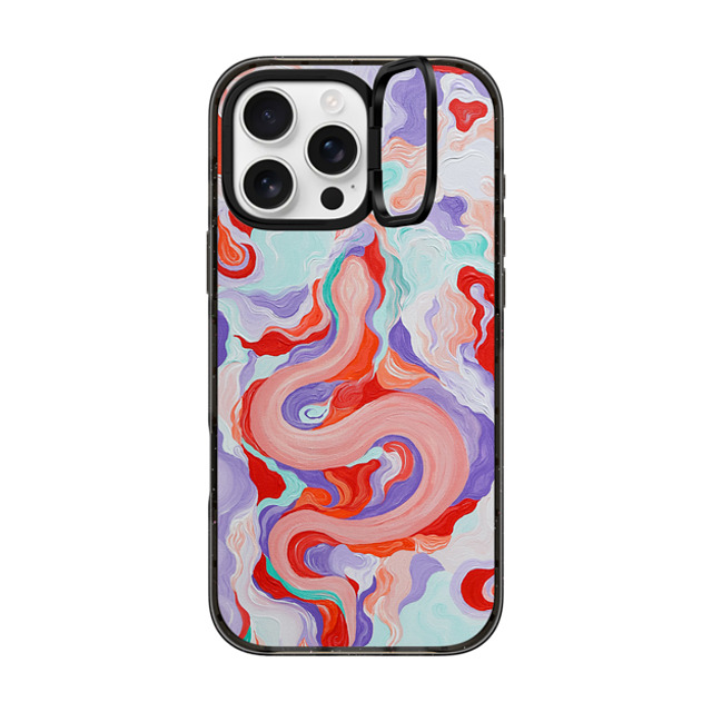 Katie Over x CASETiFY iPhone 16 Pro Max Case Fine Art Black インパクトリングスタンドケース MagSafe対応 Serpentine by Katie Over Back to School Katie Over x CASETiFY iPhone 16 Pro Max Case Fine Art Black インパクトリングスタンドケース MagSafe対応 Serpentine by Katie Over Back to School