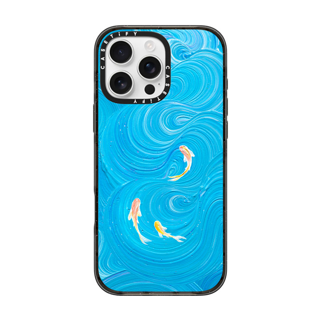 Katie Over x CASETiFY iPhone 16 Pro Max ケース Fine Art ブラック インパクトケース Swimming Koi by Katie Over Father's Day Katie Over x CASETiFY iPhone 16 Pro Max ケース Fine Art ブラック インパクトケース Swimming Koi by Katie Over Father's Day