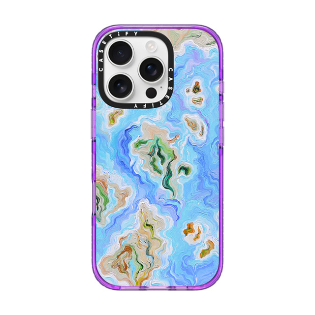 Katie Over x CASETiFY iPhone 16 Pro Case パープル Impact Case Islands of the Mind by Katie Over Katie Over x CASETiFY iPhone 16 Pro Case パープル Impact Case Islands of the Mind by Katie Over