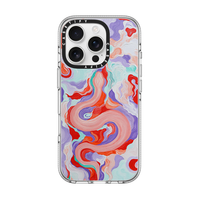 Katie Over x CASETiFY iPhone 16 Pro Case Fine Art クリア クリア ケース MagSafe対応 Serpentine by Katie Over Back to School Katie Over x CASETiFY iPhone 16 Pro Case Fine Art クリア クリア ケース MagSafe対応 Serpentine by Katie Over Back to School