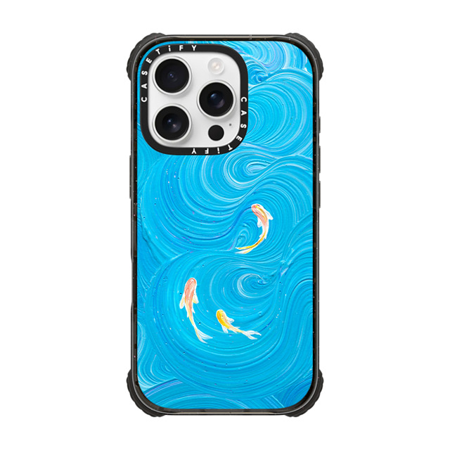 Katie Over x CASETiFY iPhone 16 Pro ケース Fine Art ブラック ウルトラ インパクトケース MagSafe 対応 Swimming Koi by Katie Over Father's Day Katie Over x CASETiFY iPhone 16 Pro ケース Fine Art ブラック ウルトラ インパクトケース MagSafe 対応 Swimming Koi by Katie Over Father's Day