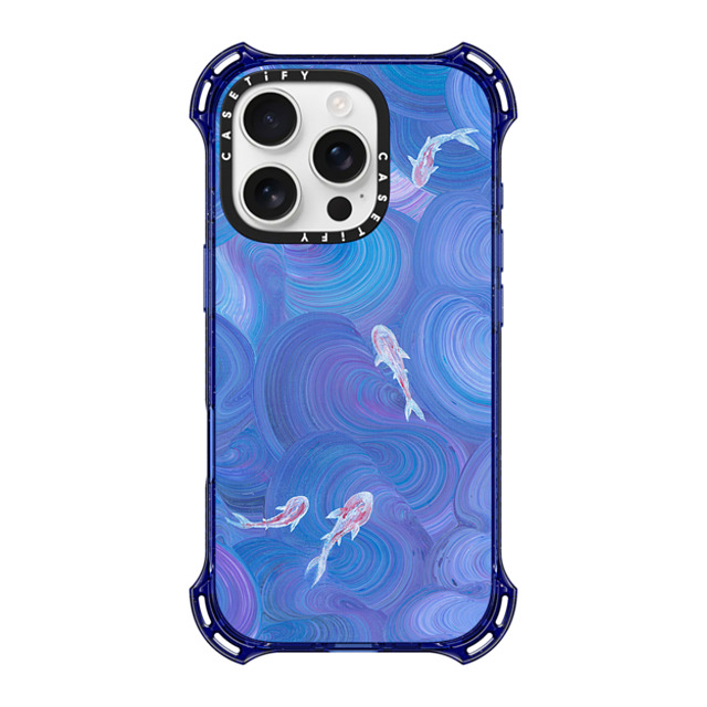 Katie Over x CASETiFY iPhone 16 Pro Case コバルトブルー バウンスケース Koi in The Deep Katie Over x CASETiFY iPhone 16 Pro Case コバルトブルー バウンスケース Koi in The Deep