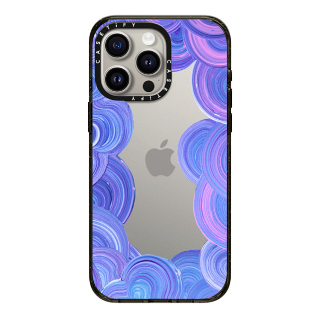 Katie Over x CASETiFY iPhone 15 Pro Max ケース ブラック インパクトケース Candy Swirl