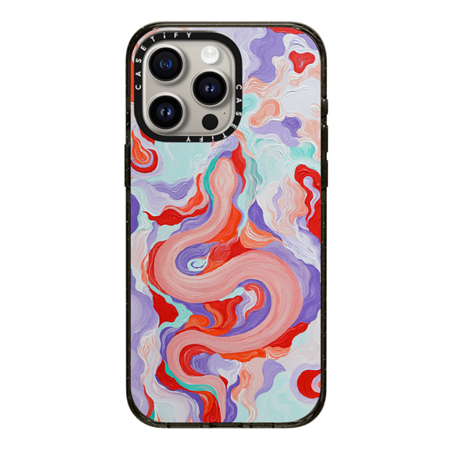 Katie Over x CASETiFY iPhone 15 Pro Max Case Fine Art Black Impact Case MagSafe Compatible Serpentine by Katie Over Back to School Katie Over x CASETiFY iPhone 15 Pro Max Case Fine Art Black Impact Case MagSafe Compatible Serpentine by Katie Over Back to School