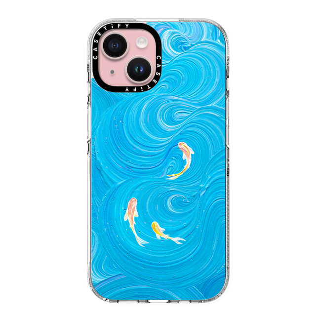 Katie Over x CASETiFY iPhone 15 Case Fine Art Clear Clear Case MagSafe Compatible Swimming Koi by Katie Over Mother's Day Katie Over x CASETiFY iPhone 15 Case Fine Art Clear Clear Case MagSafe Compatible Swimming Koi by Katie Over Mother's Day