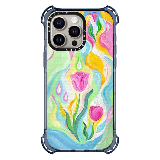 Katie Over x CASETiFY iPhone 15 Pro Max ケース Fine Art Classic Blue バウンスケース Water Your Flowers by Katie Over