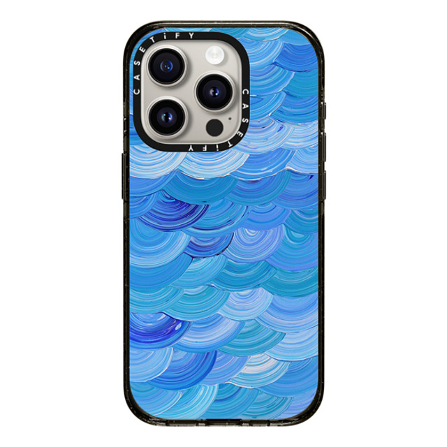 Katie Over x CASETiFY iPhone 15 Pro Case Fine Art ブラック インパクトケース MagSafe対応 Blue Scales by Katie Over Mother's Day Katie Over x CASETiFY iPhone 15 Pro Case Fine Art ブラック インパクトケース MagSafe対応 Blue Scales by Katie Over Mother's Day