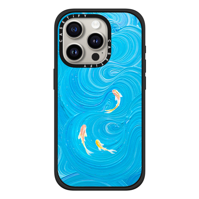 Katie Over x CASETiFY iPhone 15 Pro Case Fine Art Matte Black Impact Case MagSafe Compatible Swimming Koi by Katie Over Father's Day Katie Over x CASETiFY iPhone 15 Pro Case Fine Art Matte Black Impact Case MagSafe Compatible Swimming Koi by Katie Over Father's Day