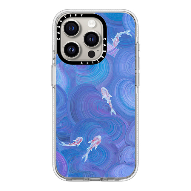 Katie Over x CASETiFY iPhone 15 Pro ケース クリア クリア ケース MagSafe対応 Koi in The Deep