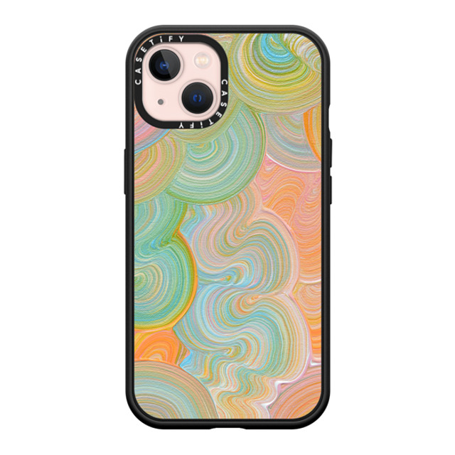 Katie Over x CASETiFY iPhone 13 ケース マットブラック インパクトケース MagSafe対応 Solar