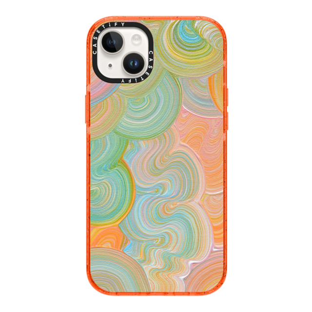 Katie Over x CASETiFY iPhone 14 Plus Case Rainbow,Pattern オレンジ インパクトケース Solar Mother's Day Katie Over x CASETiFY iPhone 14 Plus Case Rainbow,Pattern オレンジ インパクトケース Solar Mother's Day