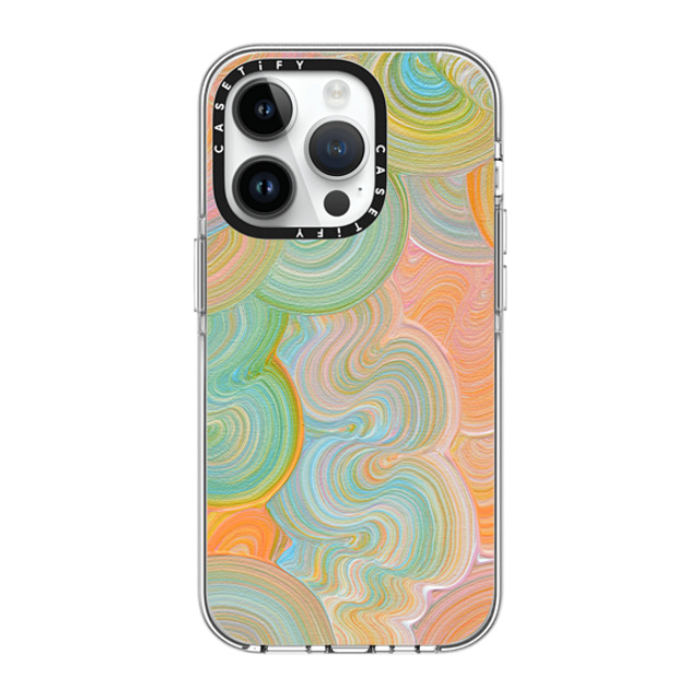 Katie Over x CASETiFY iPhone 14 Pro ケース クリア クリア ケース MagSafe対応 Solar