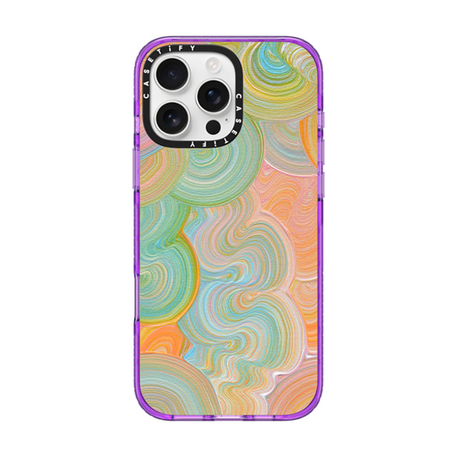 Katie Over x CASETiFY iPhone 16 Pro Max Case パープル Impact Case MagSafe Compatible Solar Katie Over x CASETiFY iPhone 16 Pro Max Case パープル Impact Case MagSafe Compatible Solar