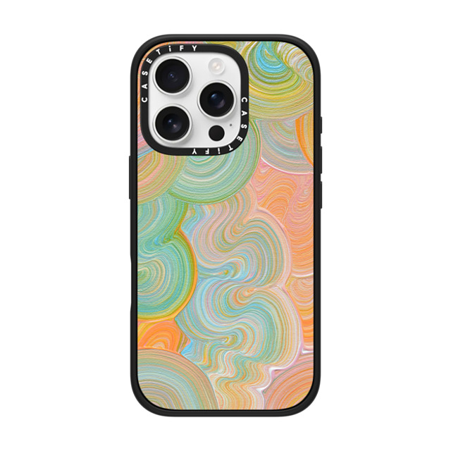 Katie Over x CASETiFY iPhone 16 Pro ケース マットブラック インパクトケース MagSafe対応 Solar