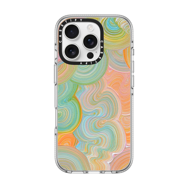 Katie Over x CASETiFY iPhone 16 Pro ケース クリア クリア ケース MagSafe対応 Solar