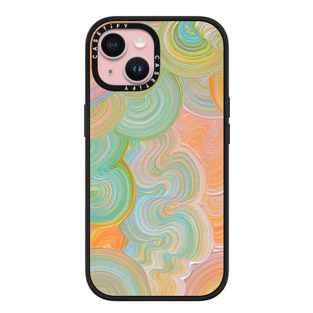 Katie Over x CASETiFY iPhone 15 ケース マットブラック インパクトケース MagSafe対応 Solar