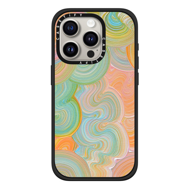 Katie Over x CASETiFY iPhone 15 Pro ケース マットブラック インパクトケース MagSafe対応 Solar