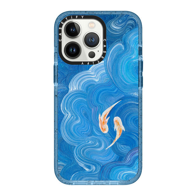 Katie Over x CASETiFY iPhone 13 Pro Case Summer,Animal ベイビーブルー インパクトケース MagSafe対応 Two Little Koi Mother's Day Katie Over x CASETiFY iPhone 13 Pro Case Summer,Animal ベイビーブルー インパクトケース MagSafe対応 Two Little Koi Mother's Day