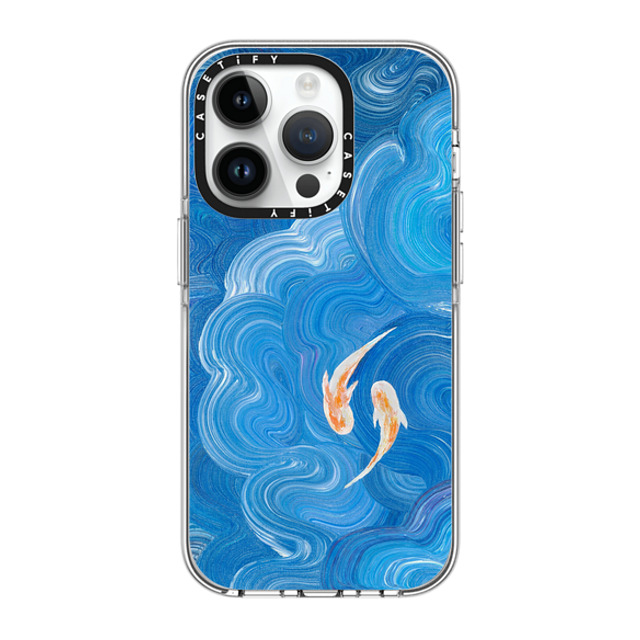 Katie Over x CASETiFY iPhone 14 Pro Case Clear Clear Case MagSafe Compatible Two Little Koi Katie Over x CASETiFY iPhone 14 Pro Case Clear Clear Case MagSafe Compatible Two Little Koi