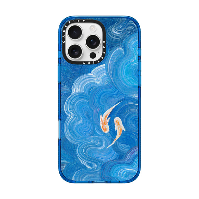 Katie Over x CASETiFY iPhone 16 Pro Max Case スカイブルー Impact Case MagSafe Compatible Two Little Koi Katie Over x CASETiFY iPhone 16 Pro Max Case スカイブルー Impact Case MagSafe Compatible Two Little Koi