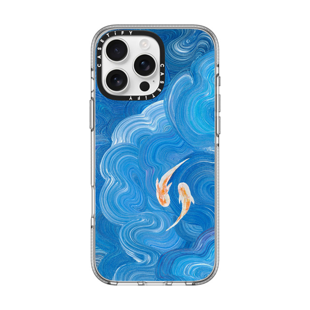 Katie Over x CASETiFY iPhone 16 Pro Max ケース クリア クリア ケース MagSafe対応 Two Little Koi