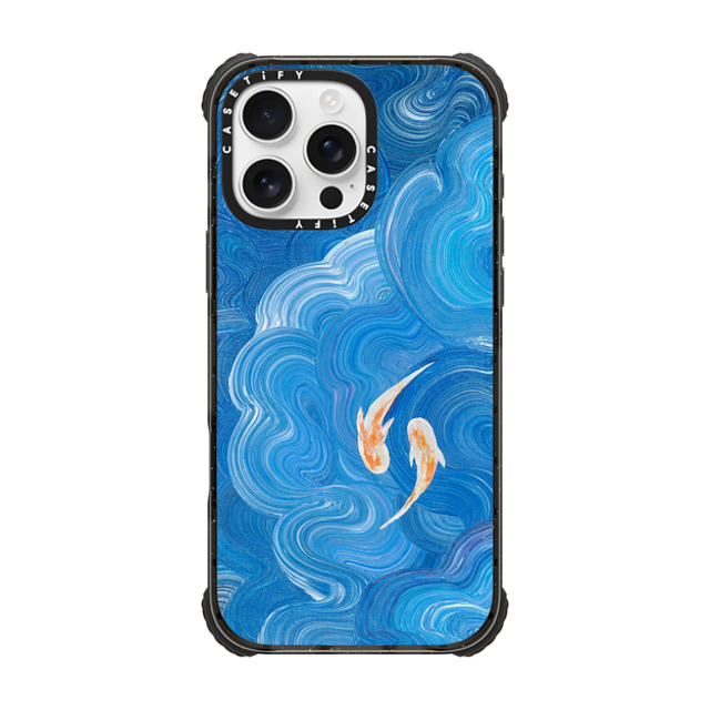 Katie Over x CASETiFY iPhone 16 Pro Max Case Black ウルトラ インパクトケース MagSafe 対応 Two Little Koi Katie Over x CASETiFY iPhone 16 Pro Max Case Black ウルトラ インパクトケース MagSafe 対応 Two Little Koi