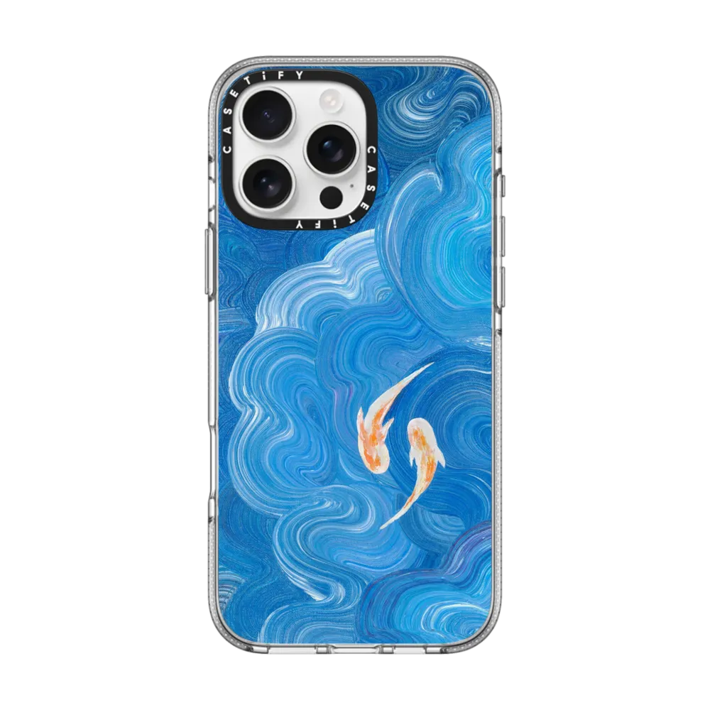Clear iPhone 16 Pro Max Case MagSafe Compatible - Two Little Koi
