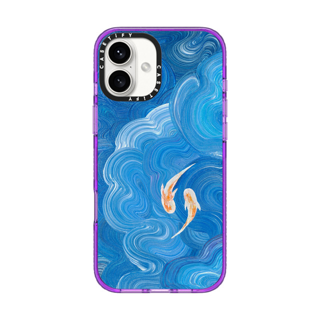 Katie Over x CASETiFY iPhone 16 Plus Case パープル Impact Case MagSafe Compatible Two Little Koi Katie Over x CASETiFY iPhone 16 Plus Case パープル Impact Case MagSafe Compatible Two Little Koi