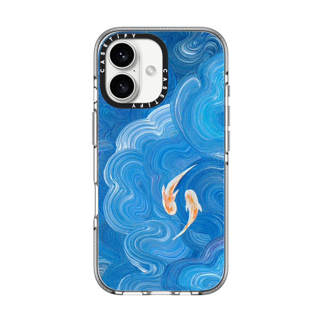 Katie Over x CASETiFY iPhone 16 ケース クリア クリア ケース MagSafe対応 Two Little Koi