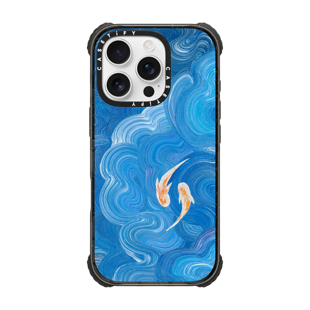 Katie Over x CASETiFY iPhone 16 Pro Case Black ウルトラ インパクトケース MagSafe 対応 Two Little Koi Katie Over x CASETiFY iPhone 16 Pro Case Black ウルトラ インパクトケース MagSafe 対応 Two Little Koi