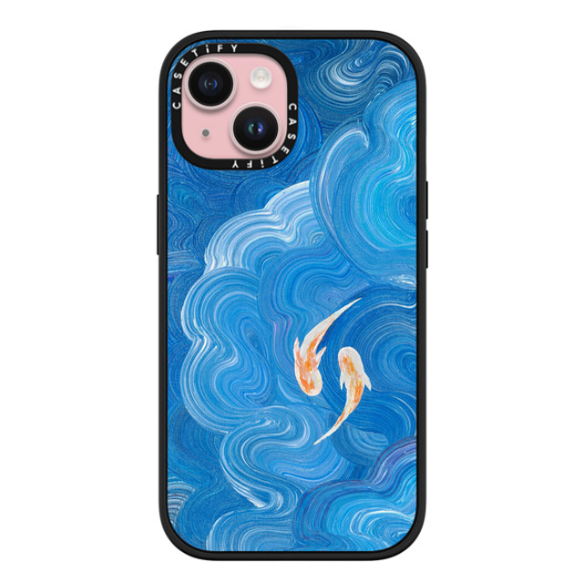 Katie Over x CASETiFY iPhone 15 Case Summer,Animal Matte Black インパクトケース Two Little Koi Back to School Katie Over x CASETiFY iPhone 15 Case Summer,Animal Matte Black インパクトケース Two Little Koi Back to School
