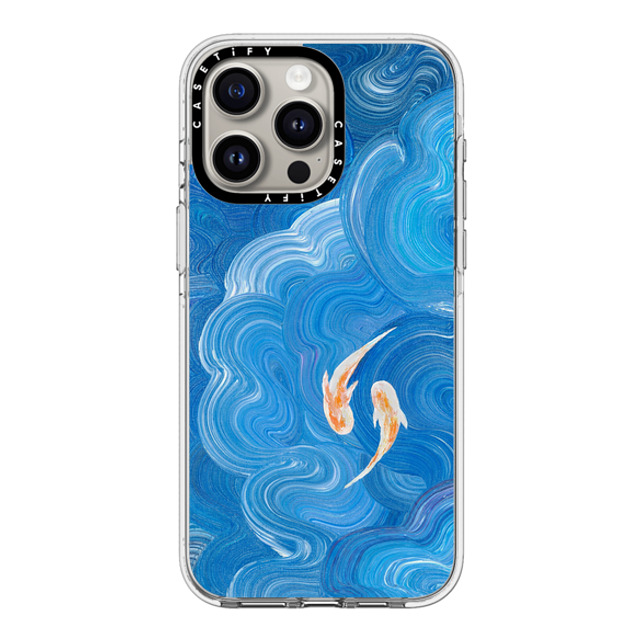 Katie Over x CASETiFY iPhone 15 Pro Max ケース クリア クリア ケース MagSafe対応 Two Little Koi