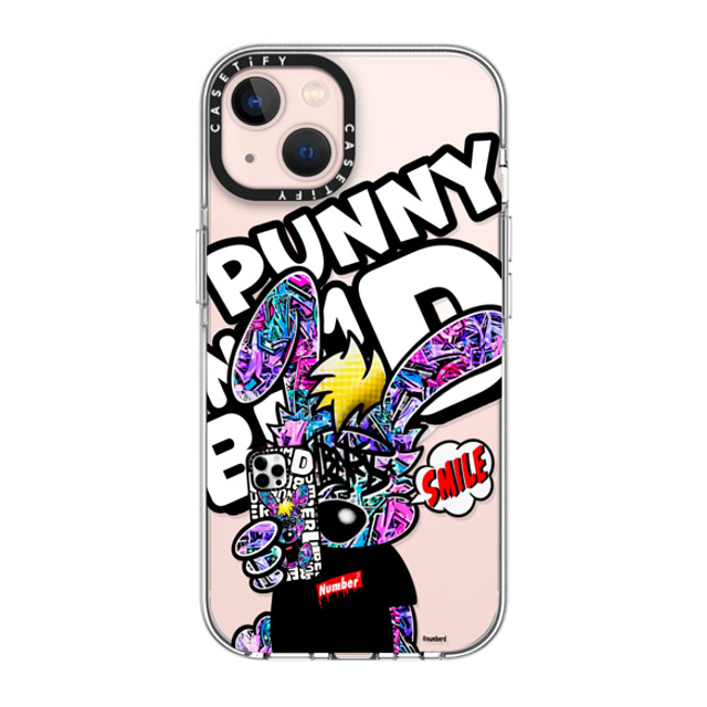 Number D x CASETiFY iPhone 13 ケース クリア クリア ケース MagSafe対応 SMILE!! Punny PG by numberd