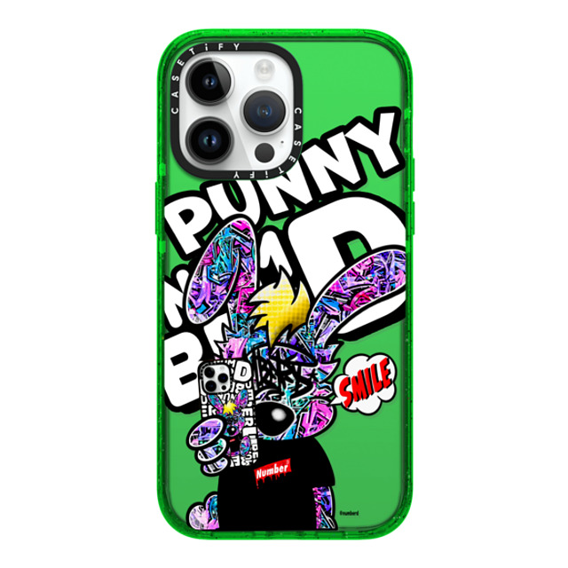 Number D x CASETiFY iPhone 14 Pro Max ケース Bunny,Pop Art グリーン インパクトケース SMILE!! Punny PG by numberd Back to School Number D x CASETiFY iPhone 14 Pro Max ケース Bunny,Pop Art グリーン インパクトケース SMILE!! Punny PG by numberd Back to School