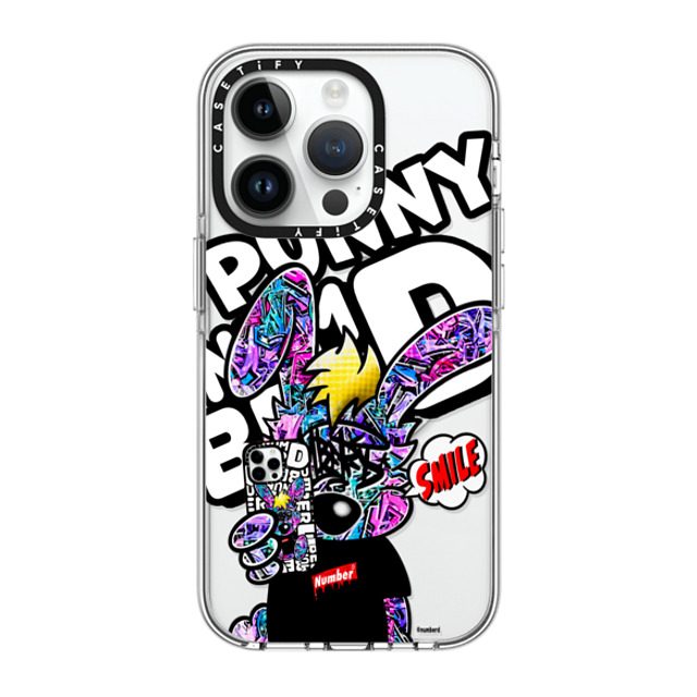 Number D x CASETiFY iPhone 14 Pro ケース クリア クリア ケース MagSafe対応 SMILE!! Punny PG by numberd