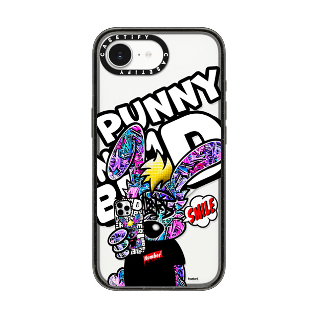 Number D x CASETiFY iPhone 16e Case Bunny,Pop Art Black Impact Case MagSafe Compatible SMILE!! Punny PG by numberd Back to School Number D x CASETiFY iPhone 16e Case Bunny,Pop Art Black Impact Case MagSafe Compatible SMILE!! Punny PG by numberd Back to School